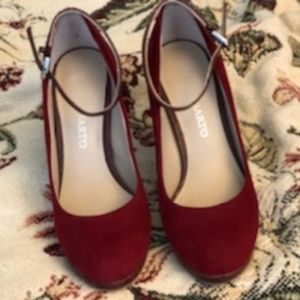 Suede and Leather Heels by Franco Sarto